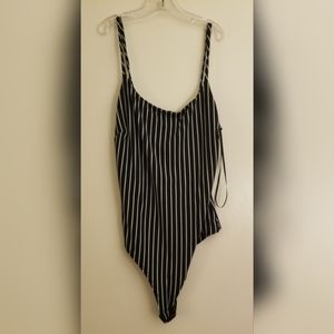 Pinstripe bodysuit